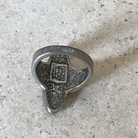 HARLEY DAVIDSON OFFICIAL STERLING SILVER WITH BLACK ONYX INLAY WOMENS RING Sz. 5 - Picture 8 of 12